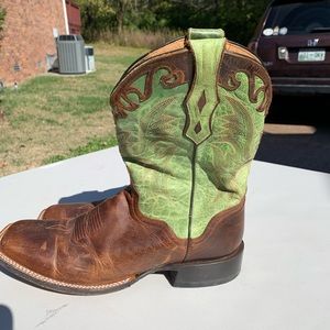 J.B. Dillon green cowboy boots